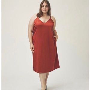 Plus size slip dress